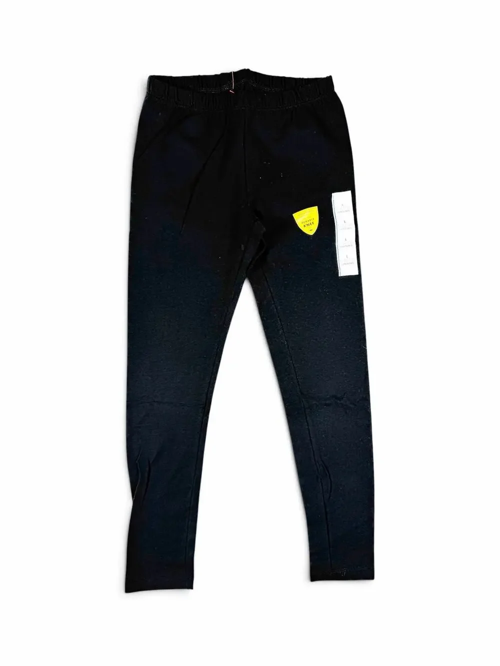 NEW Cat & Jack Girls Tough Cotton Durable Knee Black Leggings Size 10/12 Large
